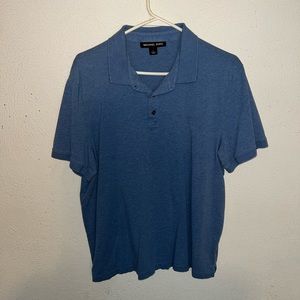 Michel Kors Dark Blue V Neck Tee